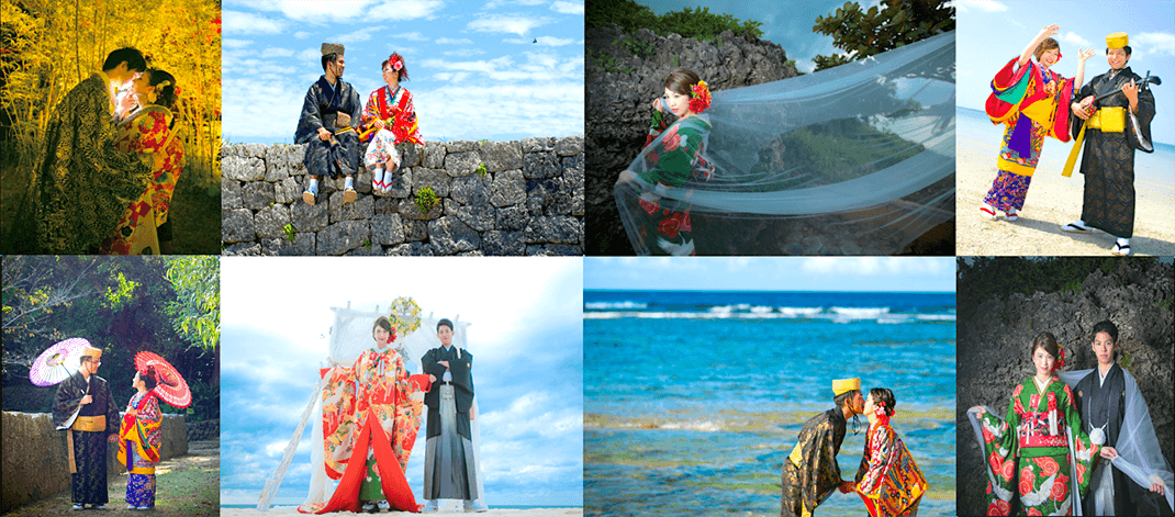 沖縄で！【和装＆琉装】フォトウェディング：PE